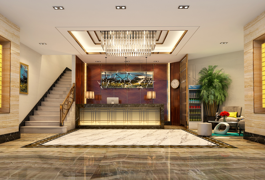 北京远帆酒店设计（大堂效果图）